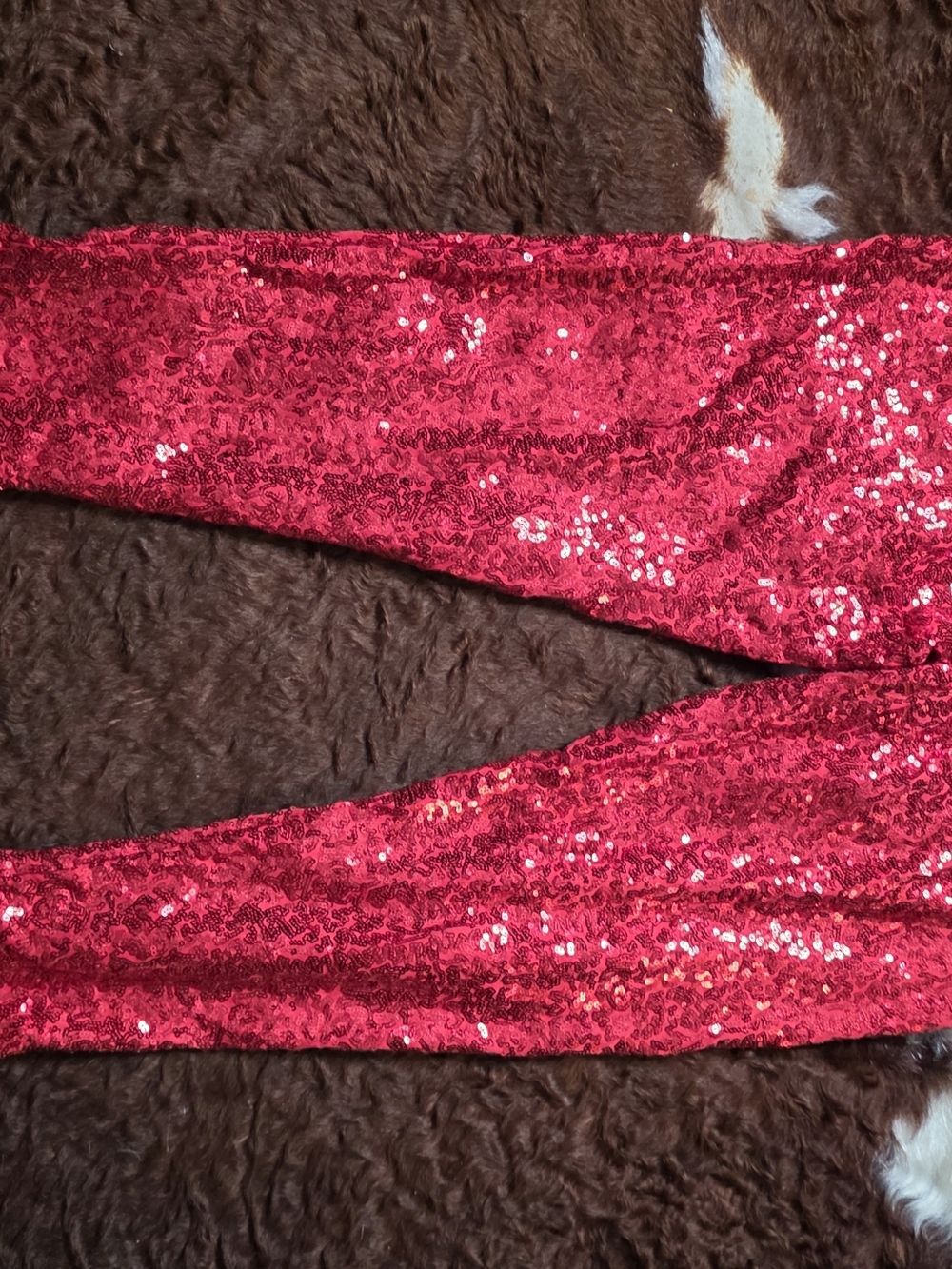 Tipsy Elves Kids Red Sequin Leggings